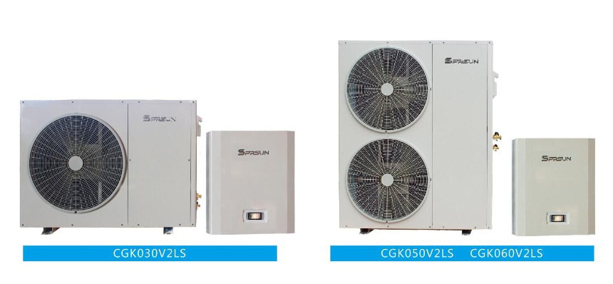 Models of EVI Split DC Inverter Air Source heat Pumps