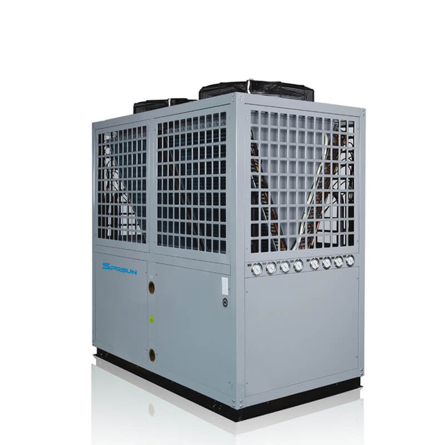 Combo Series - 42KW-92KW 80℃ Industrial EVI High Temperature Air Source Heat Pump Water Heater 