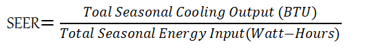 Seasonal Energy Efficiency Ratio(SEER) Índice de Eficiência Energética Sazonal (SEER)