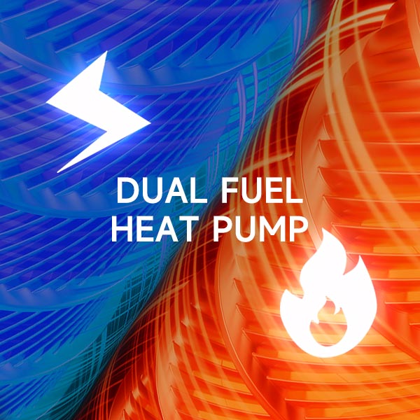 What is a dual fuel heat pump