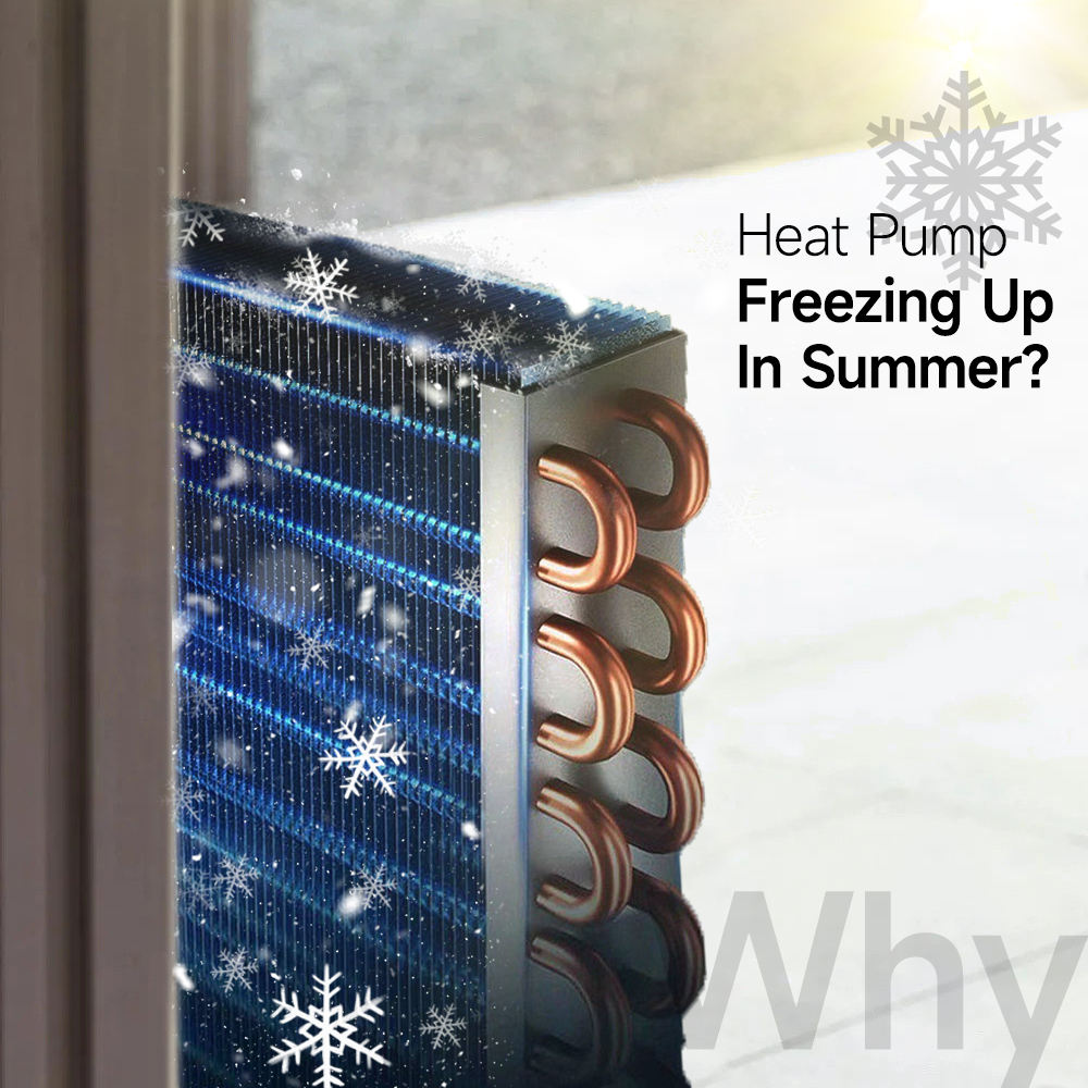 why is my heat pump freezing up in summer