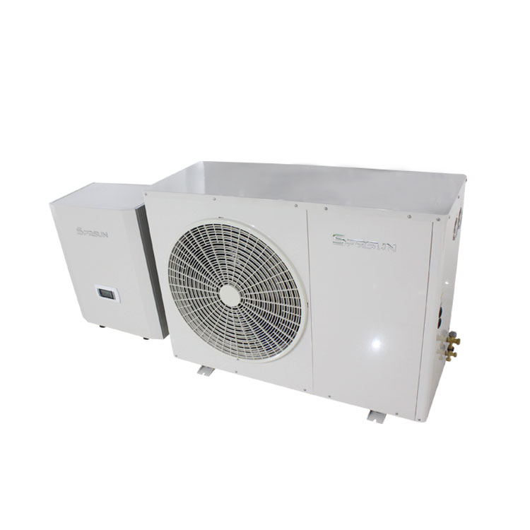 9.6KW EVI DC Inverter Split Air Source Heat Pump Water Heater | SPRSUN