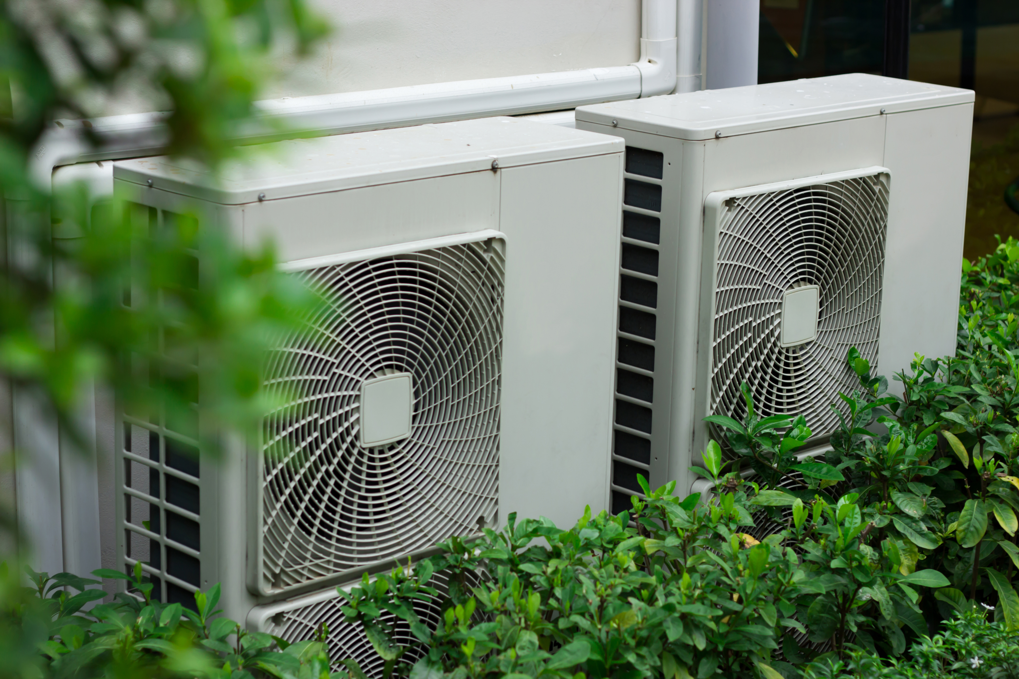 heat pumps installed outdoor