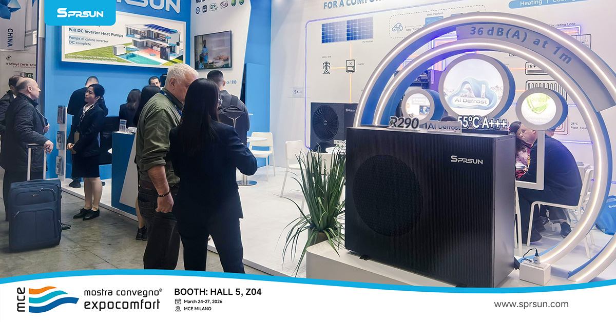 SPRSUN New Appearance R290 Heat Pumps