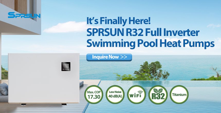 SPRSUN R32 Full Inverter Swimming Pool Heat Pump