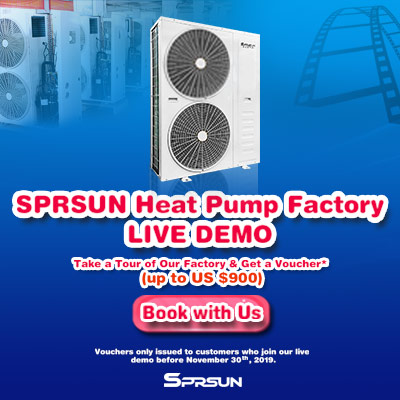 SPRSUN Launches Heat Pump Factory Live Demo in November 2019