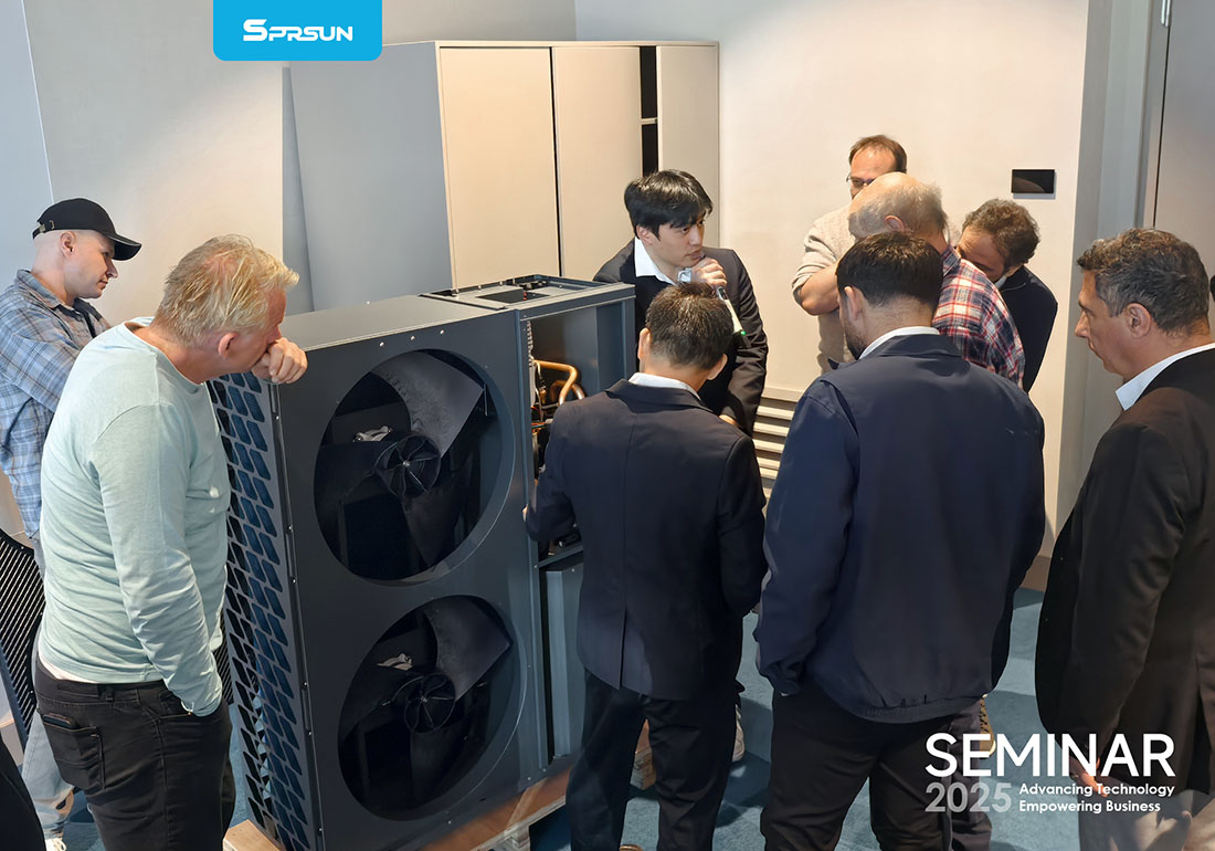 European clients visit SPESUN heat pump