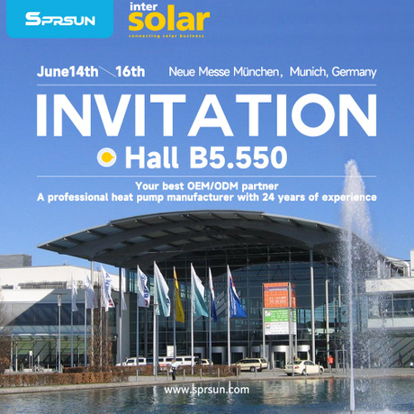 SPRSUN Announces its Participation in the 2023 Intersolar Europe Solar  Exhibitiondone - SPRSUN Heat Pump Manufacturer
