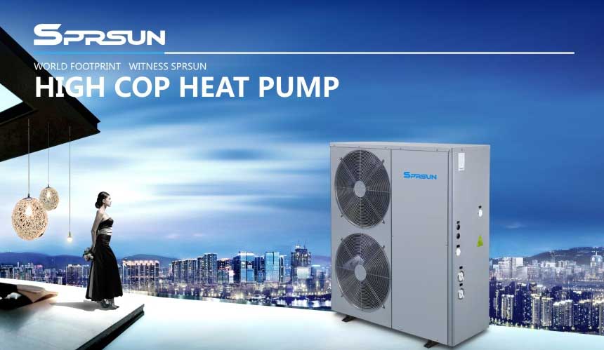 High COP Air to Water Heat Pump