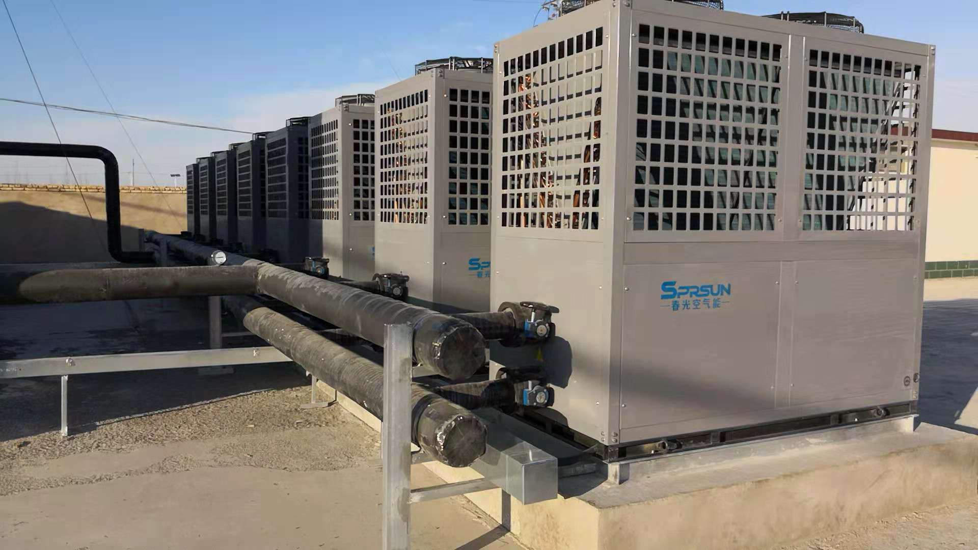SPRSUN EVI Heat Pumps Applied in a 15000㎡ Heating Project