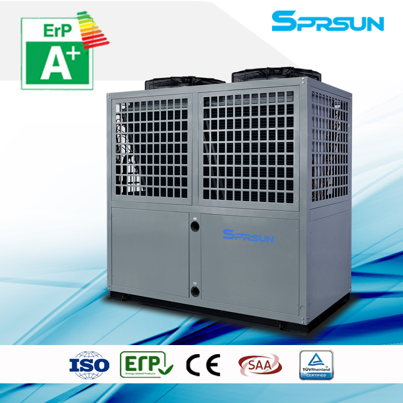 42KW 55KW 80℃ Industrial EVI High Temperature Air Source Heat Pump Water Heater 