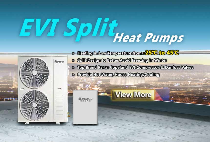 Air to Water EVI Split Heat Pumps