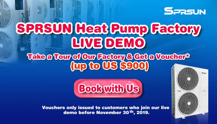 SPRSUN Heat Pump Factory Live Demo