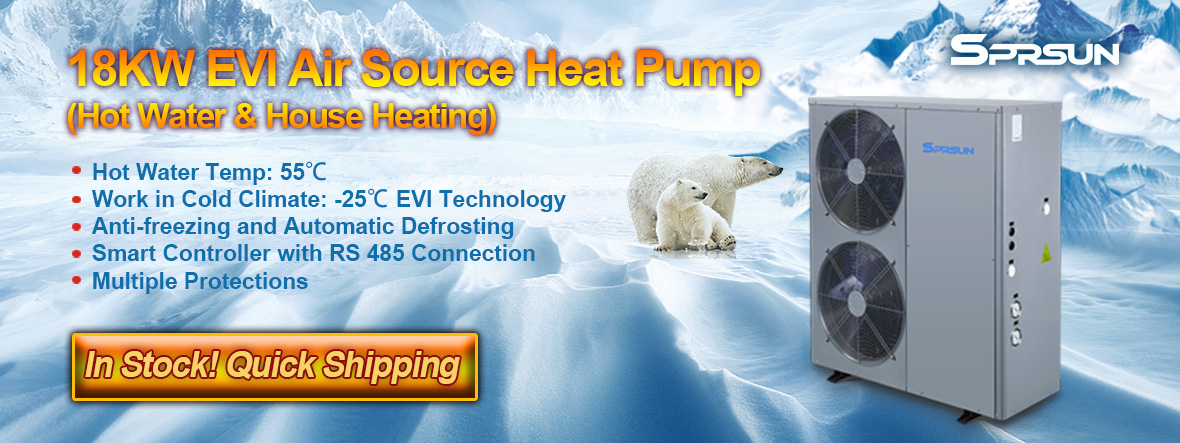 18KW EVI Air Source Low Temperature Heat Pump