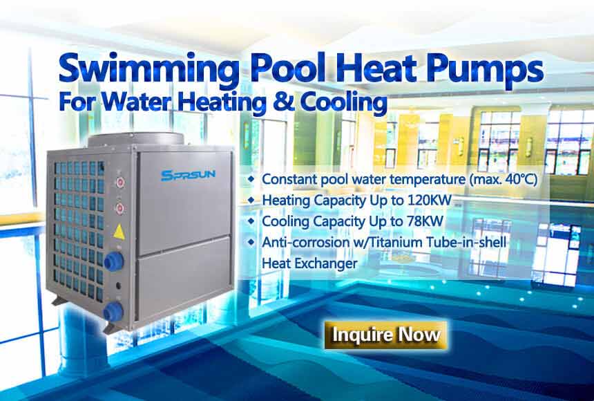 Swimming Pool Heat Pumps for Water Heating and Cooling
