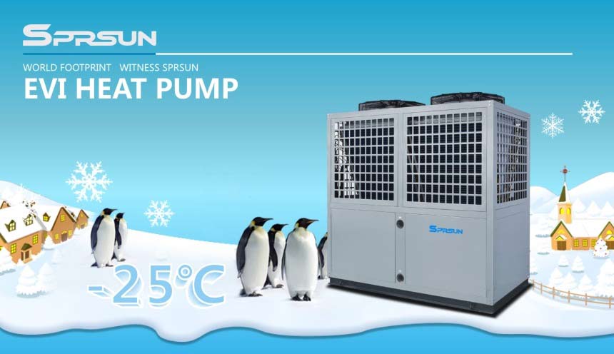 EVI Air to Water Low Temperature Heat Pump