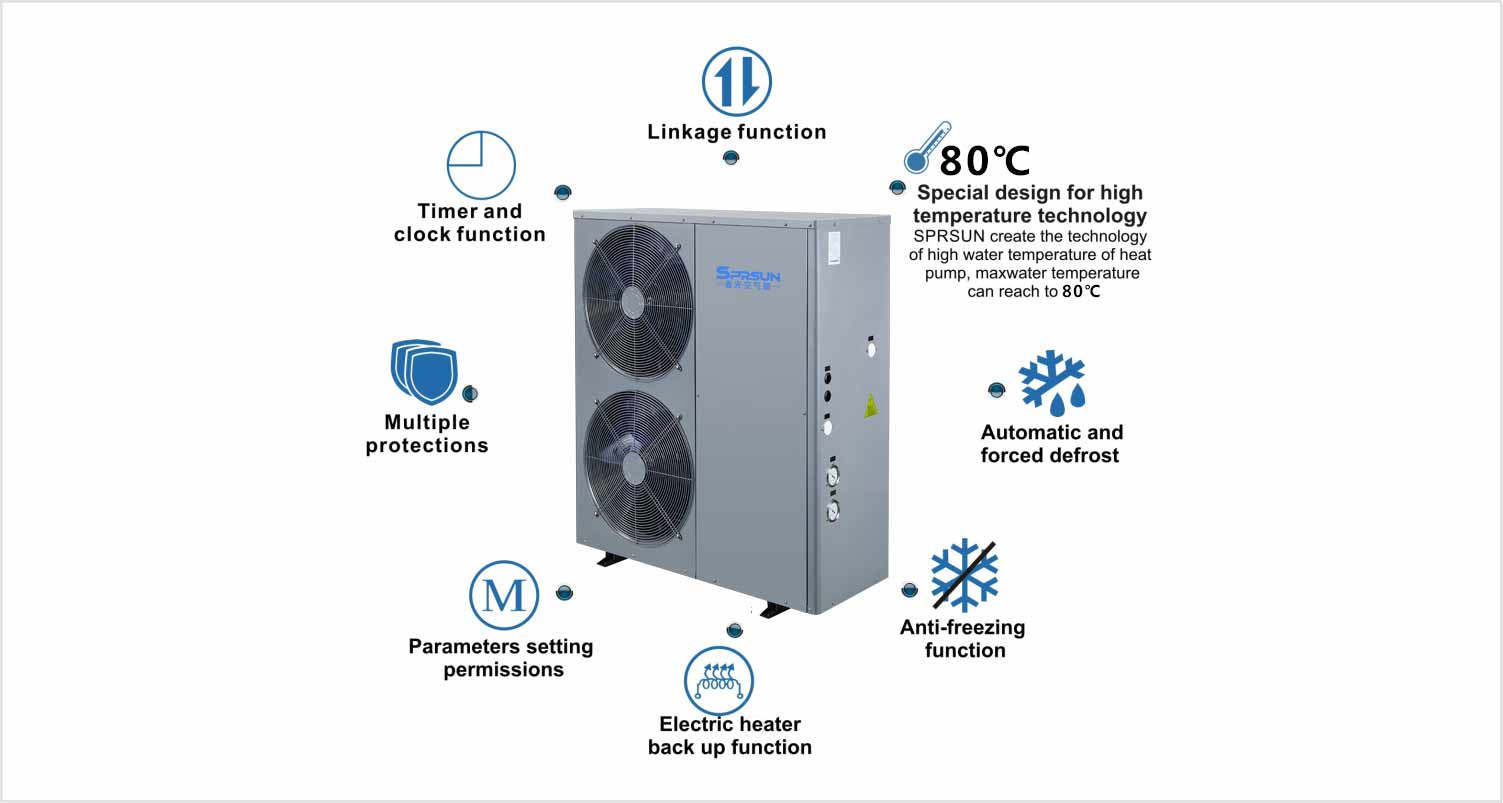Important Features of EVI High Temp Air to Water Heat Pumps