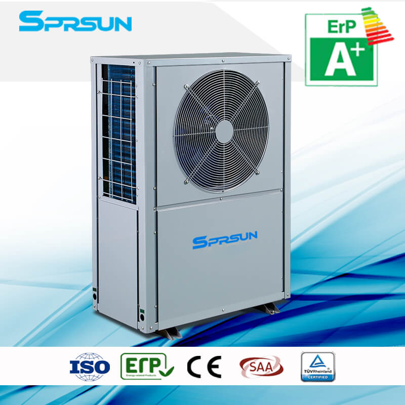7.5KW 8.5KW 80℃ EVI High Temp Air Source Heat Pump Hot Water Heater