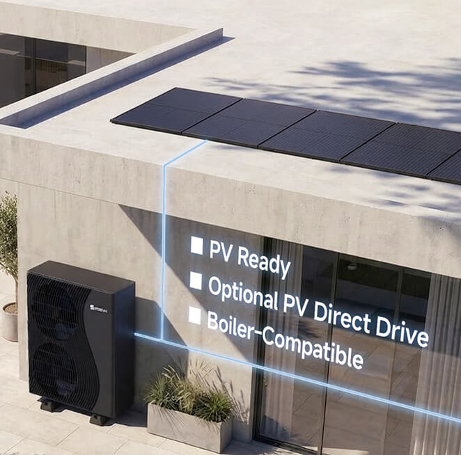 SPRSUN_R290 Greenery series heat pump PV Direct Drive (1)